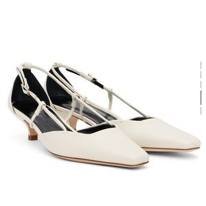 BY FAR Francine Heel In Ivory